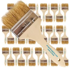 36Pk - 3" Chip Brushes for Paints, Stains, Varnishes, Glues & Gesso - Picture 1 of 7