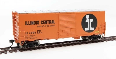 HO SCALE  WALTHERS Mainline 910-45007 ILLINOIS CENTRAL 40' ACF Modernized Boxcar - Image 1 of 4