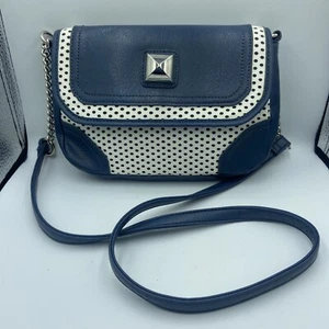 Charming Charlie Blue and White Crossbody Bag - Picture 1 of 9