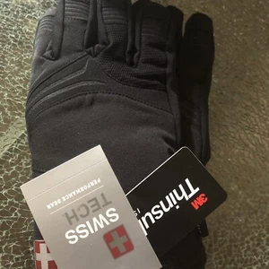 Swiss Tech Kids Large Xl. Quilted Ski Gloves, Sizes Waterproof Reinforced Palm - Picture 1 of 7