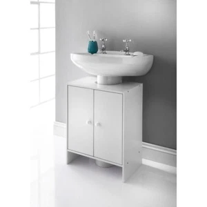 New White Under sink Cabinet For Storing Away Your Bathroom Accessories - Afbeelding 1 van 2