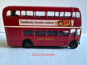 OCCASION SOLIDO 4402 - AUTOBUS AEC DOUBLE DECKER LONDON TRANSPORT ROUGE au 1/50° - Picture 1 of 7