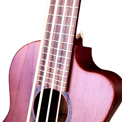 Mini bajo/bajo en U (todo de madera maciza) con pastilla Fishman Foto 1 de 4