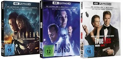 Aliens - Die Rückkehr + The Abyss + True Lies 4K Ultra HD # UHD+BLU-RAY-NEU - Bild 1 von 4