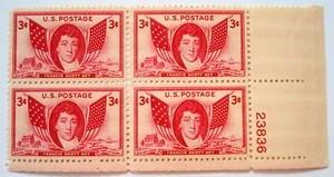 SCOTT 962 - FRANCIS SCOTT KEY ISSUE - BLOCK of 4 - 1948 - MNH - Picture 1 of 2