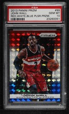 2013-14 Panini Prizm Red White & Blue Mosaic Prizm John Wall #99 PSA 10 GEM MT