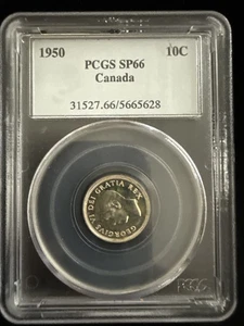 1950 Canada Ten Cent - PCGS SP66  A2 - Picture 1 of 3