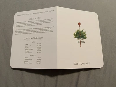 Tarjeta de puntuación Merion Golf Club East Course US Open Host PGA Tour Foto 1 de 2