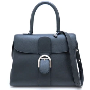 DELVAUX Bolso de Hombro Brillon MM 2Way Piel de Becerro Negro/352897 - Imagen 1 de 9