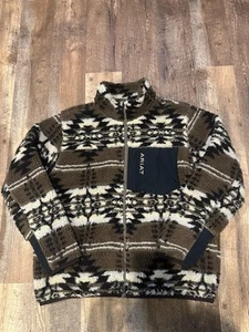 Ariat Jacket Mens Mammoth Southwestern Full Zip Sherpa Jacket - Picture 1 of 3