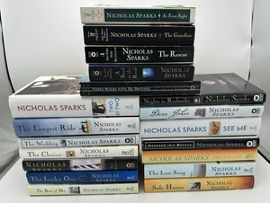 Lot of 19 Nicholas Sparks Hardcover (14) Paperback (5) Dear John, Two By Two Etc - Picture 1 of 8