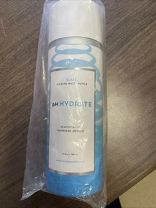 NIB Invigorated Water alkaline glass bottle w/ filter ph balanced aqua blue - Picture 1 of 3