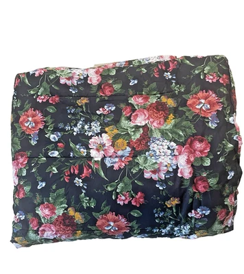 Edredón De Colección Ralph Lauren Isadora Cossette COMPLETO/REINA Negro Floral Cottage Core Foto 1 de 4