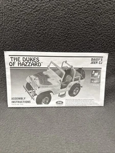 AMT Daisy’s Jeep CJ The Dukes Of Hazzard 31535 Instructions Original Duke 2001 - Picture 1 of 4