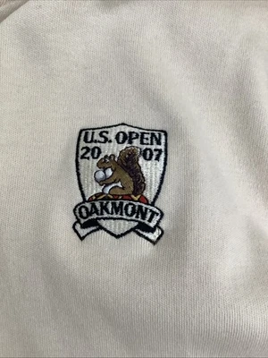 Chaleco suéter grande Oakmont 2007 US Open Golf para hombre Ashworth beige  Foto 1 de 4