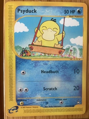 Psyduck 104/147 Aquapolis Moderately Played (5) Common WOTC 2003 - Image 1 of 2