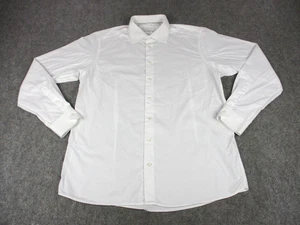 Eton Shirt Mens 18 45 White Contemporary Giza 45 Spread Collar Egyptian Cotton - Picture 1 of 10