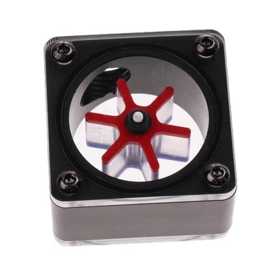 Water Cooling Flow Meter Acrylic G1/4 Threaded Flow Indicator Square Shape - Image 1 of 4