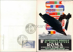 CAMPIONATO MONDIALE MOTOARATURA ROMA 1960-AUTORE MARTINATI-D10-138 - Picture 1 of 1