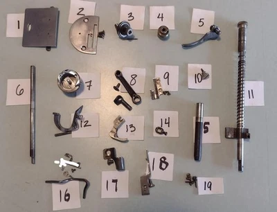 *U PICK* Singer 245-2 PIEZAS OTROS MODELOS INDUSTRIALES Gancho Placas Máquina de Coser Foto 1 de 2