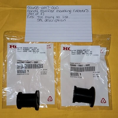 OEM HONDA Muffler Mounting Rubbers (50608-HM7-000) TRX250/400/680 PIONEER 700 - image 1 of 4