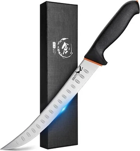 Cuchillo 10" De Chef Carnicero Cimitarra Profesional Acero Inoxidable Para Carne - Picture 1 of 6