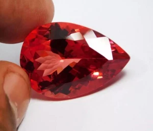 36.00 Ct Natural Ceylon Padparadscha Sapphire Pear Cut Certified Loose Gems - Picture 1 of 4