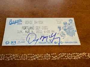 2012 Bowie Baysox Portland Sea Dogs Denny McLain Signed Baseball Ticket - Picture 1 of 1