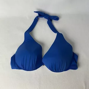 Top bikini Victoria’s Secret 38C bomba nuoto aggiunge 2 coppe blu imbottito nuovo - Foto 1 di 6