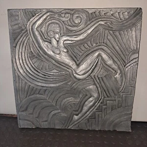 Maurice Picaud Pico Folies Bergere Französische Art Deco Plakette Relief - Bild 1 von 10