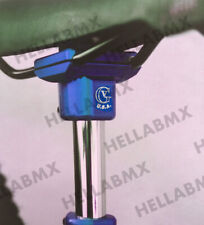 Von Giese VG BMX SEAT GUTS CNC Aluminum for 7/8" Post Made USA BLUE Haro SE GT