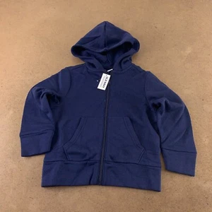 Old Navy Youth Size XS (5) Blue Gender-Neutral Zip-Front Hoodie NWT - Picture 1 of 4