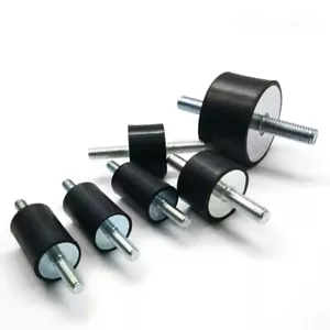 M3-M12 8mm-80mm Gummi Doppelstecker Gewinde Stoßdämpfer Anti-Vibration Halterung - Picture 1 of 9