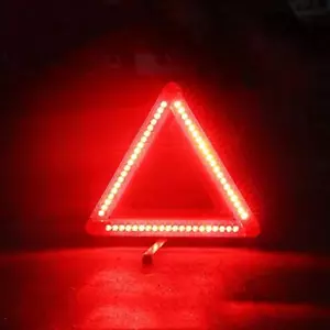Car Warning Triangle Emergency Reflective LED Lights Warning Roadside Safety Tri - Picture 1 of 7