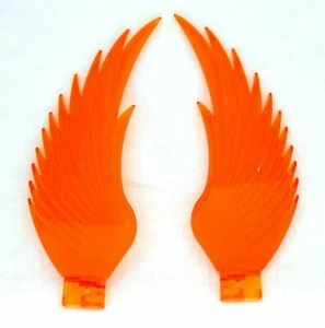 GG Windrider Hood Ornament Pull Replacement Wings Plastic Amber #48040 Pair - Picture 1 of 4