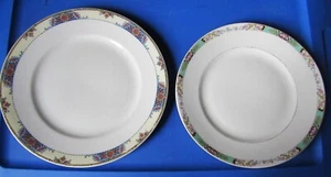 TWO VINTAGE HOMER LAUGHLIN DINNER PLATES REPLACEMENT COLLECTORS - Picture 1 of 7
