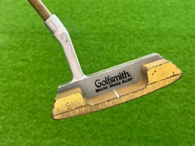 GOLFSMITH MILLED BRASS ALLOY PUTTER Right Handed Graphite Shaft 35" Length Used - Image 1 of 4