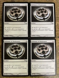 4x MTG Talismán de Dominancia Mirrodin Regular Poco Común - Imagen 1 de 5