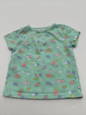 Garanimals T-Shirt Youth Girl 6M AOP Green Ocean ..#17811 - Image 1 of 4
