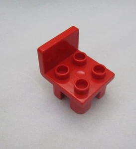 Rare Lego Duplo Red Chair Furniture Chair 2 X 3 X 2 For House Table Living #2 - Picture 1 of 1