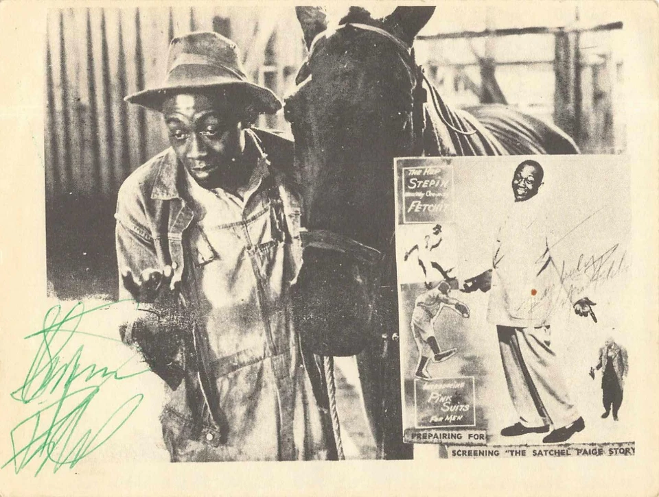 Cartera postal firmada Stepin Fetchit Paige película promoción Dig Mr. Genial autógrafo Foto 1 de 2