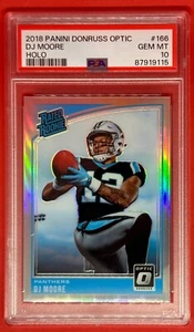 2018 Optic DJ Moore Rookie Silver Holo Prizm #166 RC - PSA 10 Carolina Panthers - Picture 1 of 2