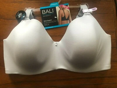 New Bali Gray DF6560 Ever Smooth Back Smoothing T-Shirt  Bra 40D 42D - Image 1 of 4