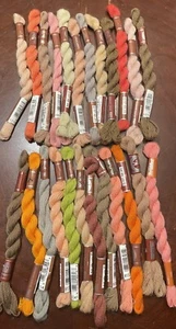 DMC Wool Embroidery Floss Broder Medicis Mixed Color Lot 24 Skeins 27.3yd Skein - Picture 1 of 6