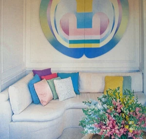 Vintage 1980s Decorating source Book many swatches samples pastels geometrics - Picture 1 of 12