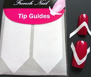 Nail Art White French Manicure Guide V Shape Tip Manicure Stickers Stencil 07 - Picture 1 of 1