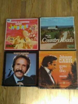 Lot of 4 Country Music Box Sets Johnny Cash Marty Robbins Country Roads19 LPs NM - Image 1 of 4
