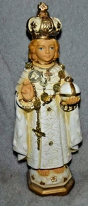 Christian Religious Prague Statue, Child holding globus cruciger METAL ROSERY - Picture 1 of 5