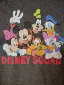 Disney Squad, Mickey, Donald, T-Shirt Men's Size M Gray Short Sleeve Graphic Tee - Picture 1 of 4
