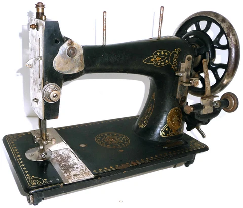 Antique german sewing machine Adolf Knoch Ossa Fabrik Marke Saalfeld Cover